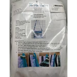 Catch All Satchel Sewing Kit Complete! Tote Bag/Purse Pattern Material & Lining